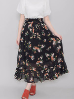 WEGO/フラワーティアードロングスカート