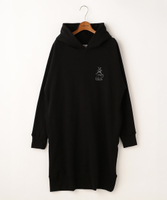 恐竜たち刺繍パーカーワンピース