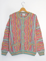 総柄ニット クージー風ニット  3Dニット     