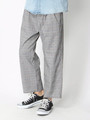 WEGO/グレンチェックワイドスラックス