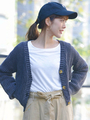 【2018春夏商品】綿100％ストーンウォッシュ加工コットンカーディガン