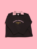 WC/襟付き刺繍スウェット