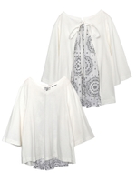 BACK RIBBON TOP/ホワイト