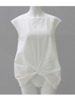 コットンツイストバルーンブラウス/オフホワイト(002)