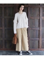 サイドフリルPT/ベージュ(005)