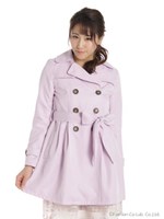 ソフトツイルトレンチコート/ムラサキ
