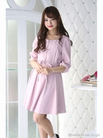 デコルテ切替フロントボタンＯＰ/ピンク