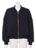 ボンジュール中わたブルゾン/ネイビー