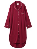 モダールパジャマシャツドレス/RED