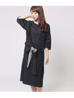 リボンワンピース/ブラック(027)