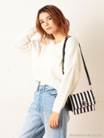 アゼドルマンニットトップス/ベージュ