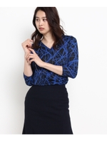 グラフィカルプリントトップス/キャメル(141)