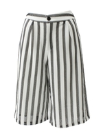 【Settimissimo】メッシュストライプハーフパンツ/ホワイト(001)