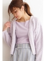 総針スクエアネックニット/ラベンダー(080)