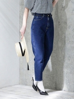 【WEB限定】SOMETHING/W FRONT ROOMY SLIM/ブルー