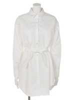 WAIST MARK SH TUNIC/O/WHT