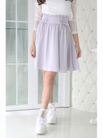 サイドレースアップギャザーSK/ラベンダー