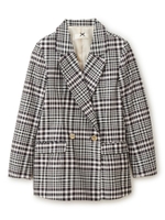 チェックジャケット/ブラック