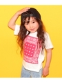 【ANAP KIDS】ANAPお揃い・ペイズリーBOXプリントTシャツ/レッド(025)