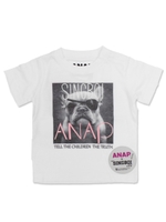 【ANAP KIDS】SINGBOI×ANAPKIDS DogプリントTシャツ/ホワイト(001)