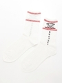 THE CANDY TOKYO RIB SOCKS/OFF WHITE