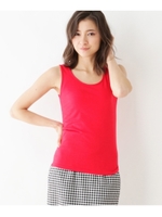 【WEB限定】カラフルベーシック タンクトップ/ワインレッド(863)