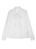 ボウタイブラウス/ホワイト