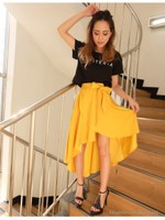 2WAYアシメロングスカート/YLW