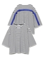 STRIPED RUFFLE TOP/ホワイト