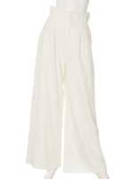 TR TUCK HW WIDE PT/O/WHT