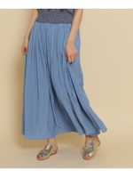 【Sサイズあり】デシンエアフロースカート/ライトブルー(091)