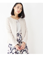 【WEB限定】パールニットジャケット/ライトベージュ(051)