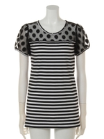 ドットチュールインナーパフT/ホワイト