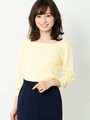フリル2WAYニット/黄系
