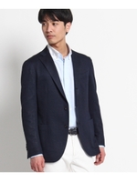 リネンジャージジャケット/ブルー系(094)