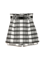 ベルトセットスカショートパンツ/CHECK
