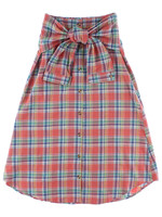 チェックロングスカート