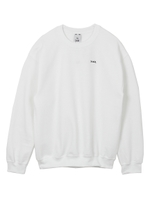 EMBROIDERED LOGO CREW SWEAT TOP/ホワイト