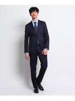 サンクロスシングルスーツ[メンズ スーツ ストライプ]/ネイビー(393)