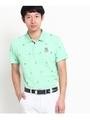 ジャンクフードプリント半袖ポロ/ライトグリーン(021)