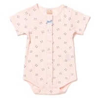 総柄デザインベビー肌着