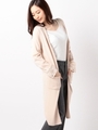 袖レースロングカーデ/ベージュ