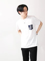 WEGO/ポケット切替Tシャツ