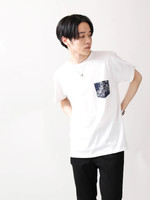 WEGO/ポケット切替Tシャツ