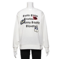 【50%OFF】ハッシュタグワッペンつき裏毛トレーナー