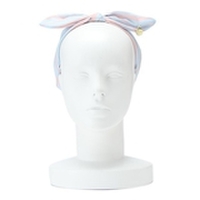 リボンつきストライプターバン