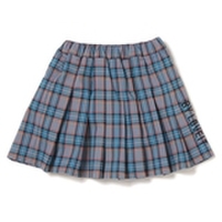 チェック柄プリーツスカパン