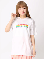 WEGO/レインボーロゴプリントTシャツ