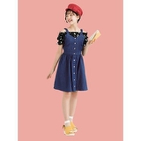 ビスチェ風デニムジャンパースカート