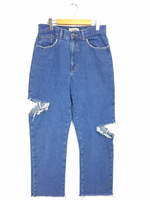 リメイククラッシュデニムパンツ リメイク  L.L.Bean エルエルビーン   